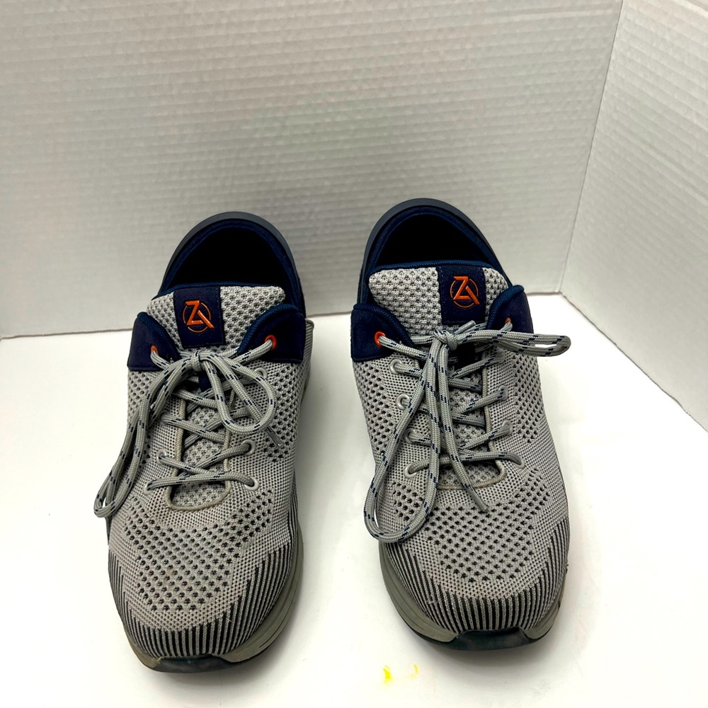 COPY - Zeba Men's Hands-Free Sneakers Size 10.5 Steel/Navy Lace Up Slip-On